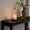 L L, variant on WIZUTIZ Black Metal Frame Glass Lantern Cylindrical Hanging Tabletop Candle Holder Windproof Wedding Patio Home Decor S Size
