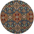 thumbnail image 2 of Safavieh Heritage Reanna Oriental Wool Area Rug, Camel/Blue, 6' x 6' Round, 2 of 8