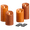 Rust, variant on 4-Pack: Luminara Flameless Smooth & Glitter Candle (Dusty Pink)