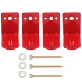 thumbnail image 1 of FESTFENDS 4Pcs Fire Extinguisher Mount Wall Brackets Heavy Duty Iron Holder Hooks for Home Easy DIY Installation, 1 of 5