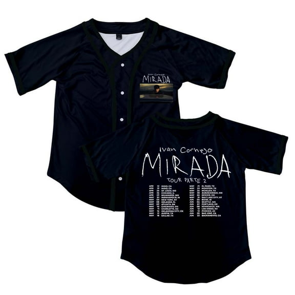 Ivan Cornejo Mirada Tour 2025 Merch Button V-Neck Shirt Women Men Short Sleeve Streetwear Fashion Clothes