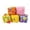 Multicolor, variant on Handmade Square Bean Bag for Toss Game, DIY Style Stitched Cloth Sack for Outdoor Backyard Fun, Cornhole and Party Activity, 1Pc, Multicolor