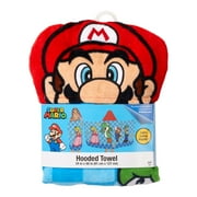 Super Mario Kids Hooded Bath Towel, 100% Cotton