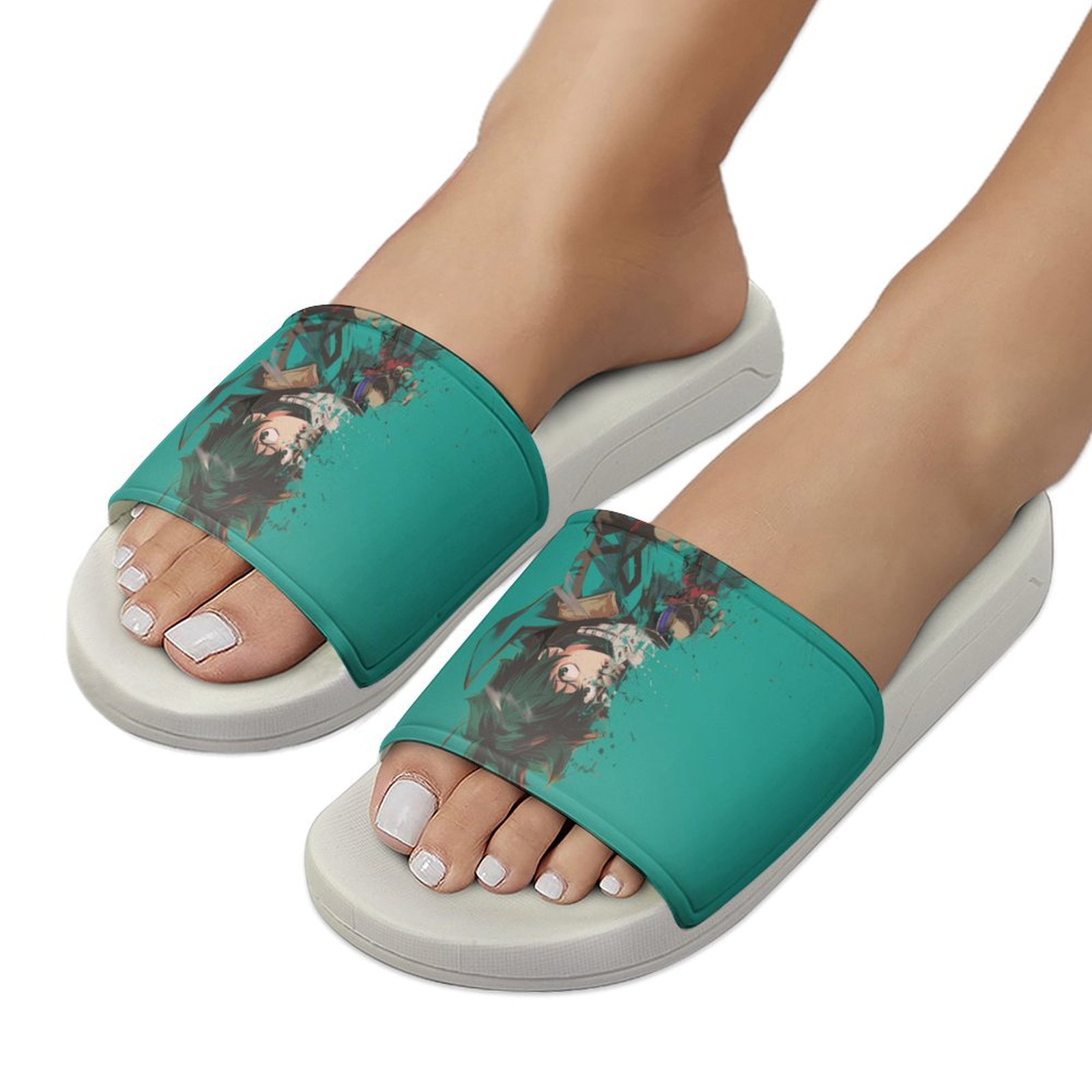 My Hero Academia Deku Unisex Slippers Summer Beach Slippers  display picture 1