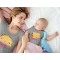 thumbnail image 4 of Taco & Taquito Baby Bodysuit & Women's T-Shirt Set Mommy & Me Matching Outfit Taco Gray Small / Taquito Gray 6M (3-6M), 4 of 7