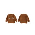 thumbnail image 2 of RUINIXCW Toddler Baby Girl Boy Thanksgiving Sweater Outfit Infant Boy Girl Fall Winter Clothes Kids Turcky Goose Knit Sweater Jumper Pullover Tops, 2 of 10