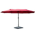 thumbnail image 3 of Gymax Parasol de Patio Extérieur 15 Pieds Parasol de Marché Double Face avec Manivelle, 3 of 8