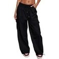thumbnail image 2 of Women's Casual High Waisted Loose Wide Leg Pants for Comfortable Everyday Wear Ideal for Summer and Fall Activities, 2 of 5