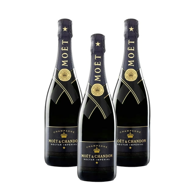 Pack de 3 Champagne Moet Nectar Imperial 750 ml Importado MOET & CHANDON Imperial