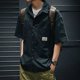 thumbnail image 5 of Camisa de hombre estética vintage verde camisas para hombre manga corta ropa cargo social xxl trendyol moda 2024 con cuello normal, 5 of 5