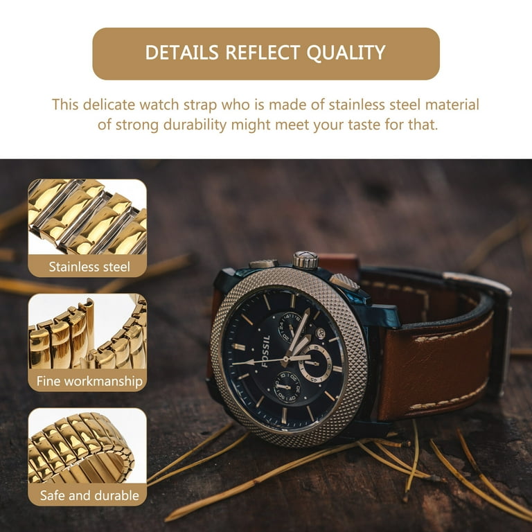 Stretch leather online watch band