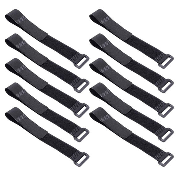 10Pcs Reusable Fastening Cable Straps Cable Ties Multi-Purpose Cinch Strap Cord Ties Adjustable Extend Securing Strap