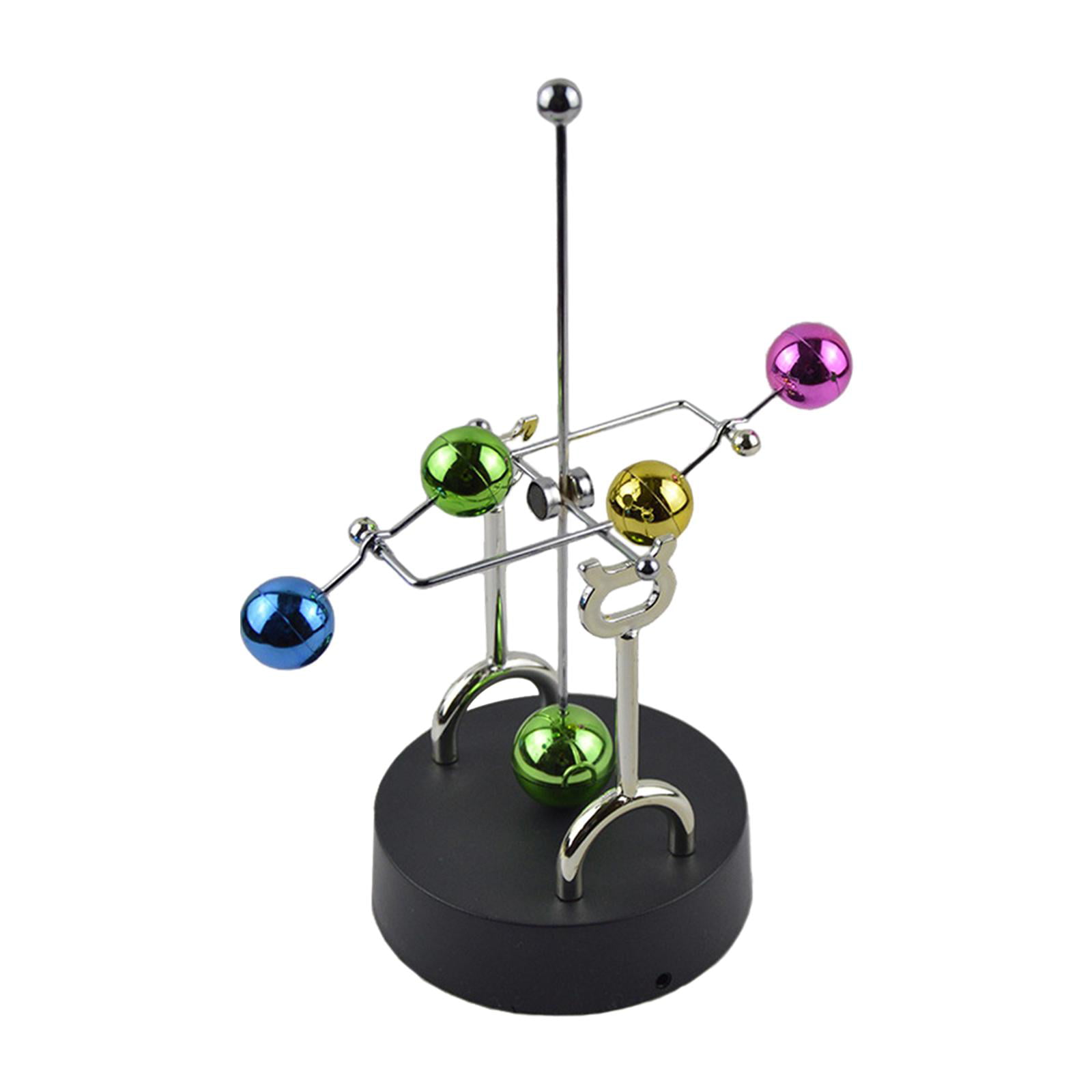 Asteroid Rotating Model Perpetual Motion Plastic Metal Decoration Home Office 