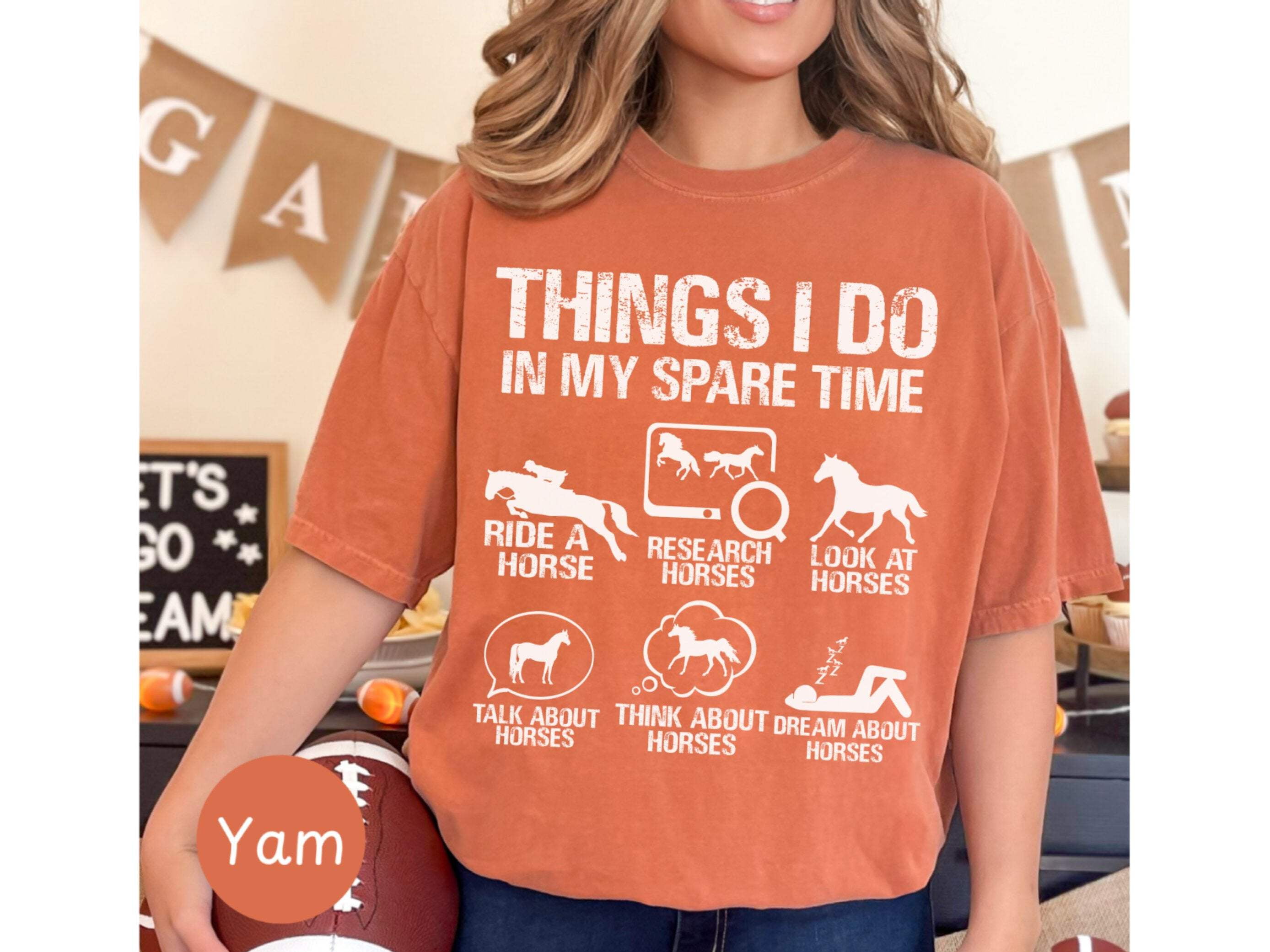 Horse Lover Shirt, Things I Do In My Spare Time T-Shirt, Equestrian Gift, Horse Riding Tee, Research Horses, Funny Horse Shirt