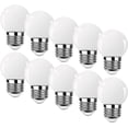 thumbnail image 1 of E27 3w G45 Led Bulb, 3w Led Bulb, Mini Globe Golfball E27 G45, Warm White Bulb, 360 Beam Angle, Not Dimmable, Pack Of 10 [energy Class G], 1 of 5