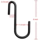 thumbnail image 2 of YourGift Paquete de 10 ganchos en forma de S resistentes de 4 pulgadas, ganchos en forma de S, ganchos para colgar para cocina, baño, dormitorio y oficina: cacerola, abrigo, bolsa, plantas (paquete de, 2 of 5