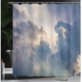 thumbnail image 4 of Ambesonne Nature Shower Curtain, Rain Storm Clouds Sky, 69"Wx70"L, Blue White, 4 of 5