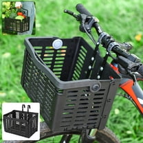 Uhuya Bicycle Foldable Quick Dismantling Basket, Multifunctional Bicycle Basket Black