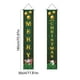 thumbnail image 3 of Juego de 2 Cortinas Navideñas para Puerta con Coplas | Decoración Personalizada para Fiestas | Poliéster Verde | 30 X 180 Cm | Tela de Fondo Festiva, 3 of 6