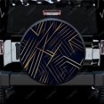 thumbnail image 1 of Abstract Luxury Golden Line Pattern Polyester Universal Spare Wheel Tire Cover Wheel Covers for Trailer RV SUV Truck Camper, 1 of 5