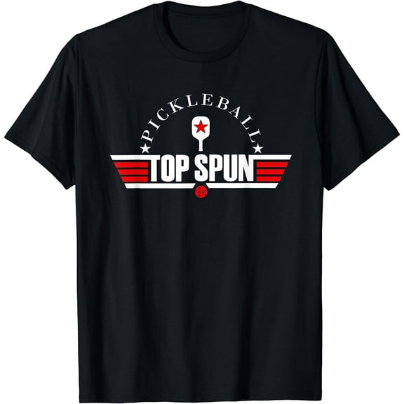 Pickleball for Men Top Spun Military Style T-Shirt
