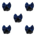 thumbnail image 1 of Guardoinrt Wide Application Bow Hair Net For Chic And Professional Appearance Good Gifts Thick stripes-gold 5Set, 1 of 6