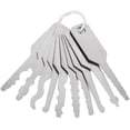 thumbnail image 1 of 10pcs Key Tool Key Blank Keys Professional Key Blanks Stainless Steel Structures Keys, 1 of 8