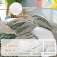 thumbnail image 2 of Merry Chrismas Bedding Duvet Cover Set Twin Size 4 Pieces Gray Snowflake Xmas Tree Soft Twill Plush Quilt Cover, Include 1 Duvet Cover 1 Flat Sheet And 2 Pillow, 2 of 7