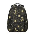 thumbnail image 1 of Gothic Moon Backpack for Student Waterproof Durable School Bag with Celestial Starry Night Print, Adjustable Straps, Breathable Padding, Large Capacity for School and Outdoor Use, 1 of 4