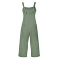 thumbnail image 4 of Nmmued Overalls for Women Loose Fit, Baggy Overalls for Women, Wide Leg Overalls for Women, Casual Jumpsuits for Women, Loose Jumpsuits for Women, Green 1 L, 4 of 5