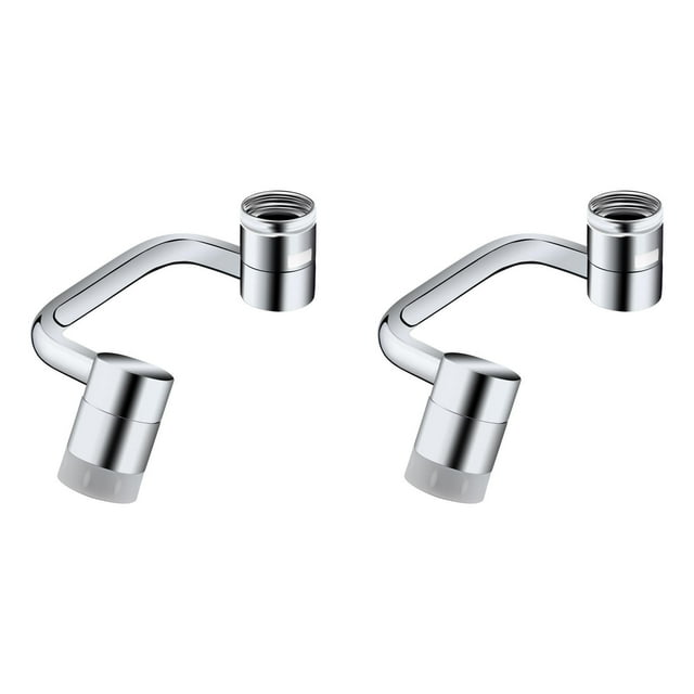 Ecohintz Rallonge de Robinet, Rallonge de Robinet Universelle Rotative avec 2 Modes de Jet (Lot de 2) - Accessoire d'Évier Pivotant à 360° pour Lavage du Visage et Utilisation Sans Éclaboussures / Installation Facile, Accessoire de Vaporisateur d'Évier