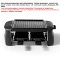 thumbnail image 4 of Starfrit 4-Person Party Grill Raclette, Non-Stick Grill Plate, Ribbed Surface, Adjustable Temperature, 600 Watts, Easy to Clean, Black, 4 of 7