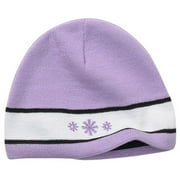 Girls Snowflake Stripe Beanie