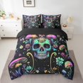 thumbnail image 2 of Erosebridal Sugar Skull Bedding Sets Full Size, Moth Butterfly Comforter Sets with Sheets, Boho Flower Decor, 7pcs, 2 of 5