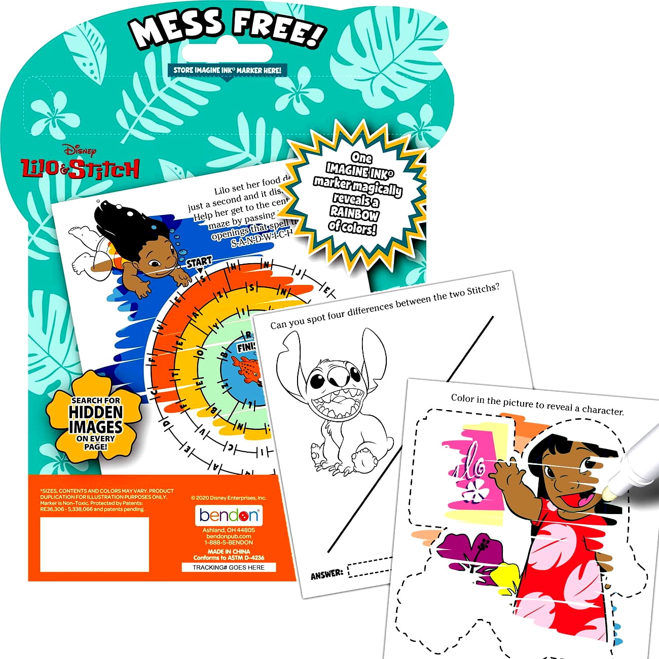 Disney Lilo and Stitch Coloring Book and Sticker Set for Kids by Bendon