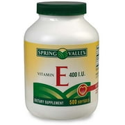 Spring Valley Vitamin E 400 IU 500-Count Softgels