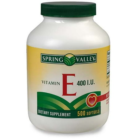 Spring Valley Vitamin E 400 IU 500-Count Softgels