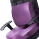 thumbnail image 3 of Juego de cojín de asiento con soporte lumbar de poliéster, cómodo cojín para silla para oficina y hogar, juego de franela, juego combinado de cojín morado y cojín de respaldo., 3 of 5