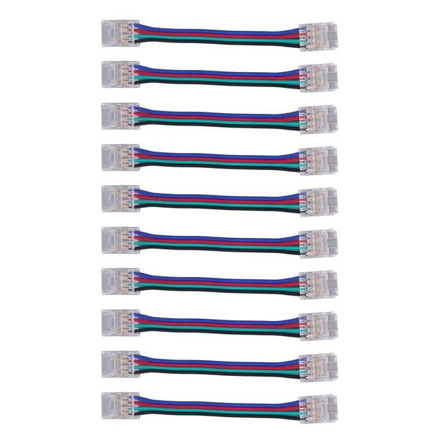 Kit de conector de tira de luz LED, 10 piezas de conector de tira de luz LED COB Conector de tira de luz COB Confiabilidad excepcional