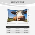 thumbnail image 3 of Fotbe Blue Sky Meadow Cute Cow Pillow Cases - Envelope Closure - Luxury, Extra Soft, Cooling Pillow Covers - Wrinkle, Fade, Stain Resistant-16"x24", 3 of 8
