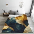 thumbnail image 5 of Susaid Golden Blue Leaf Design Print Microfiber Cleaning Cloth, Multi-Functional Cleaning Towels, Highly Absorbent Cleaning Rags,Cleaning Cloths for Car Kitchen Home-50"x40", 5 of 7