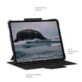 thumbnail image 4 of UAG iPad Pro 13" Case M5 2025 8th Gen, M4 2024 7th Gen A3360 A3361 A3362 A2926 Adjustable Multi-Angle Stand Pencil Holder Auto Sleep/Wake Folio Cover, Metropolis SE Black, 4 of 9