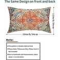 thumbnail image 3 of Boho Ethnic Pillow Covers 12x20 Inch Set of 2 Bohemian Rust Carpet Throw Pillows For Couch Burnt Orange Blue Teal Geometric Decorative Pillow Cases Farmhouse Home Decor For Couch Sofa Room Outdoor, 3 of 6