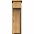 thumbnail image 2 of 8"W x 12"D x 28"H Huntington Rough Sawn Corbel w/Backplate, Western Red Cedar, 2 of 9