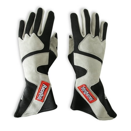 RaceQuip® 358605RQP 358  Series Driving Gloves - SFI 3.3/5 - Black/Gray - Large