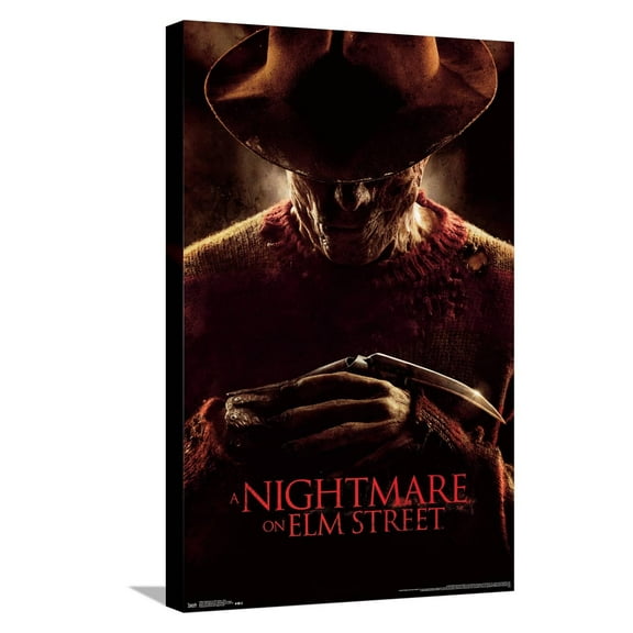 A Nightmare on Elm Street - 2010 Canvas Wall Poster, 14.725" x 22.375"