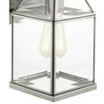 thumbnail image 4 of Progress Lighting Canton Heights 1-Light 12.75 in. Stainless Steel Outdoor Wall Lantern with Clear Beveled Glass, 4 of 6