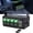 Green, variant on Nilight 2 Gang Rocker Switch Box 12V SPST ON Off Surface Mount Panel with PD Type C QC3.0 USB Charger Voltmeter Waterproof Aluminum Bracket for Boat Car RV Truck