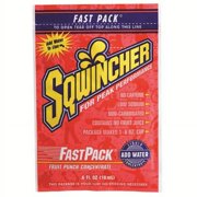Sqwincher .6 Ounce Fast Pack Liquid Concentrate Packet Fruit Punch Electrolyte Drink - Yields 6 Ounces (50 Single Serving Packets Per Box)