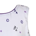 thumbnail image 4 of Little Girls Purple White Floral Print Party Dress 3, 4 of 7